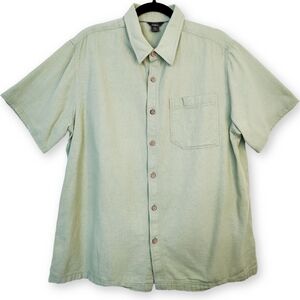 Royal Robbins Shirt Men’s Large Relaxed Fit Short Sleeve Button Down